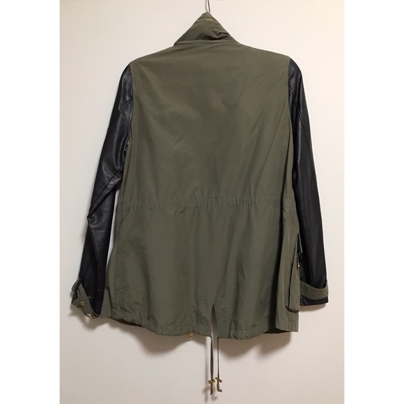Steve Madden faux leather sleeve utility jacket - Picture 3 of 5